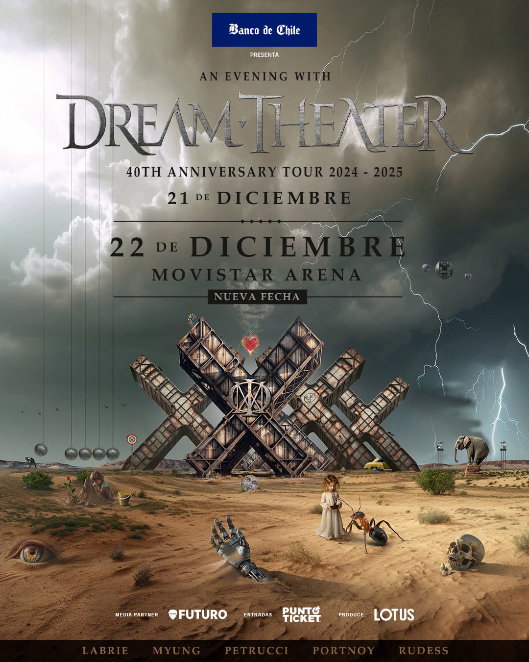 Dream Theater anuncia nueva fecha en Chile